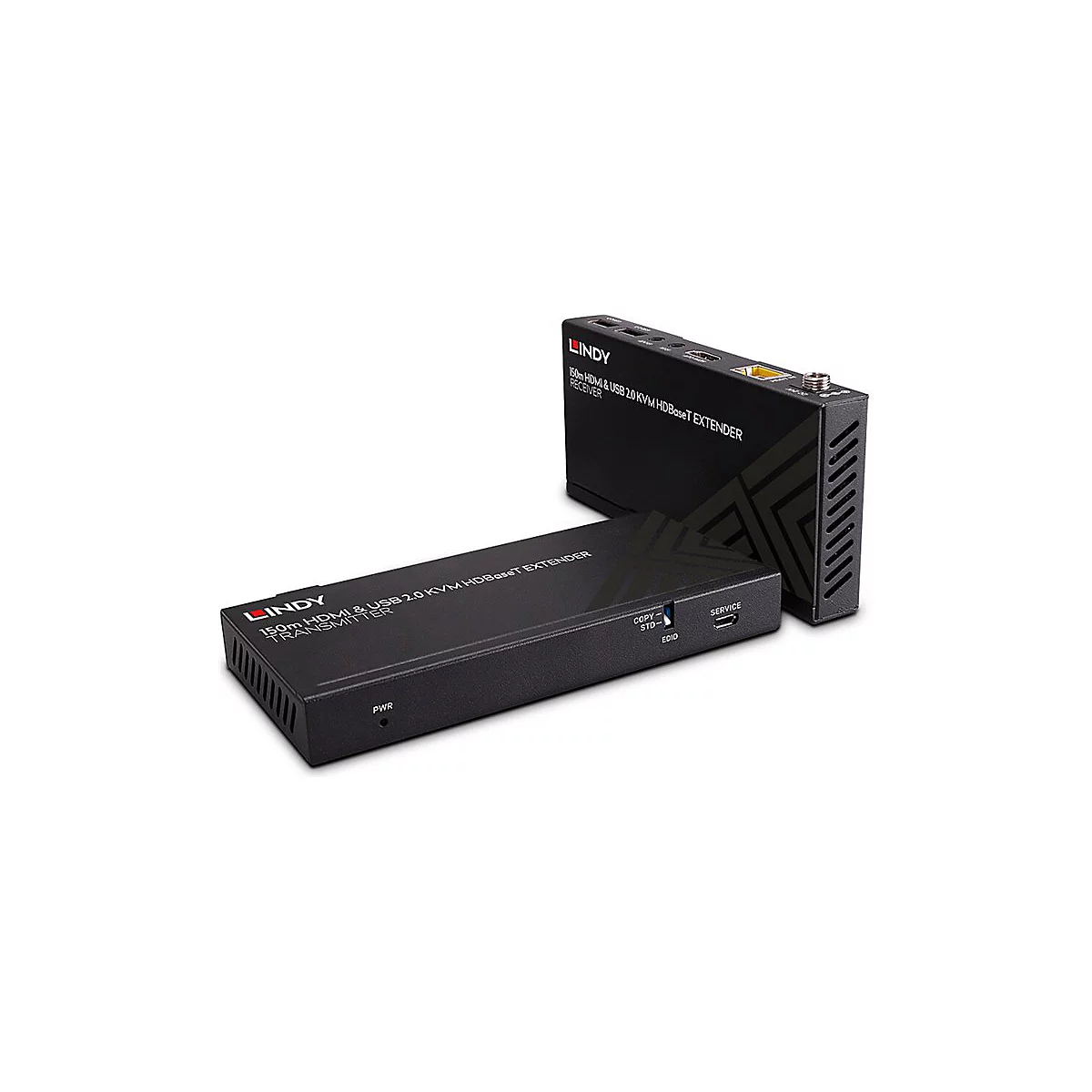 LINDY - Sender und Empfänger - KVM / Audio / USB / Infrarot / Netzwerk-Extender - HDBaseT, HDMI, USB 2.0 - über CAT 6 - bis zu 150 m