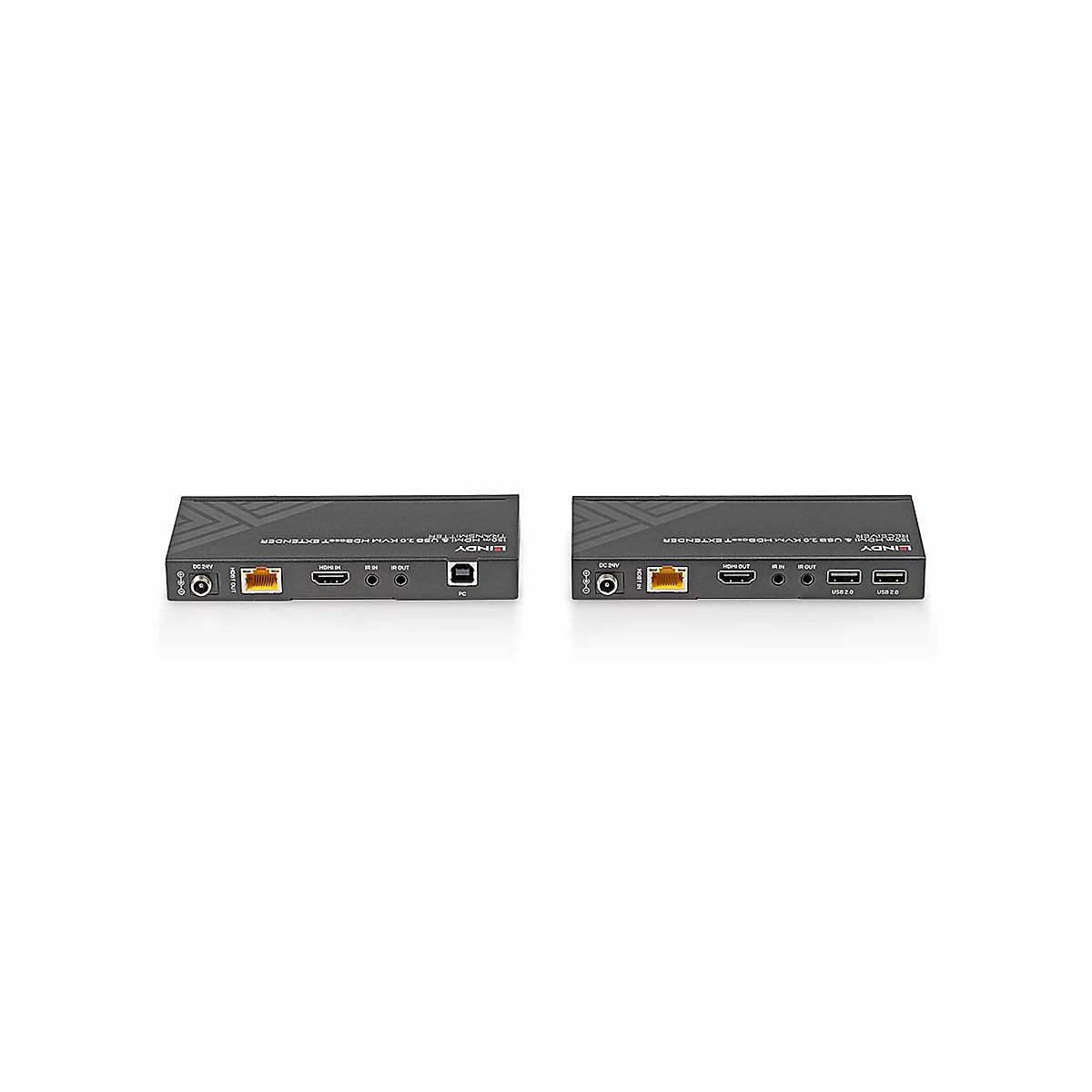 LINDY - Sender und Empfänger - KVM / Audio / USB / Infrarot / Netzwerk-Extender - HDBaseT, HDMI, USB 2.0 - über CAT 6 - bis zu 150 m
