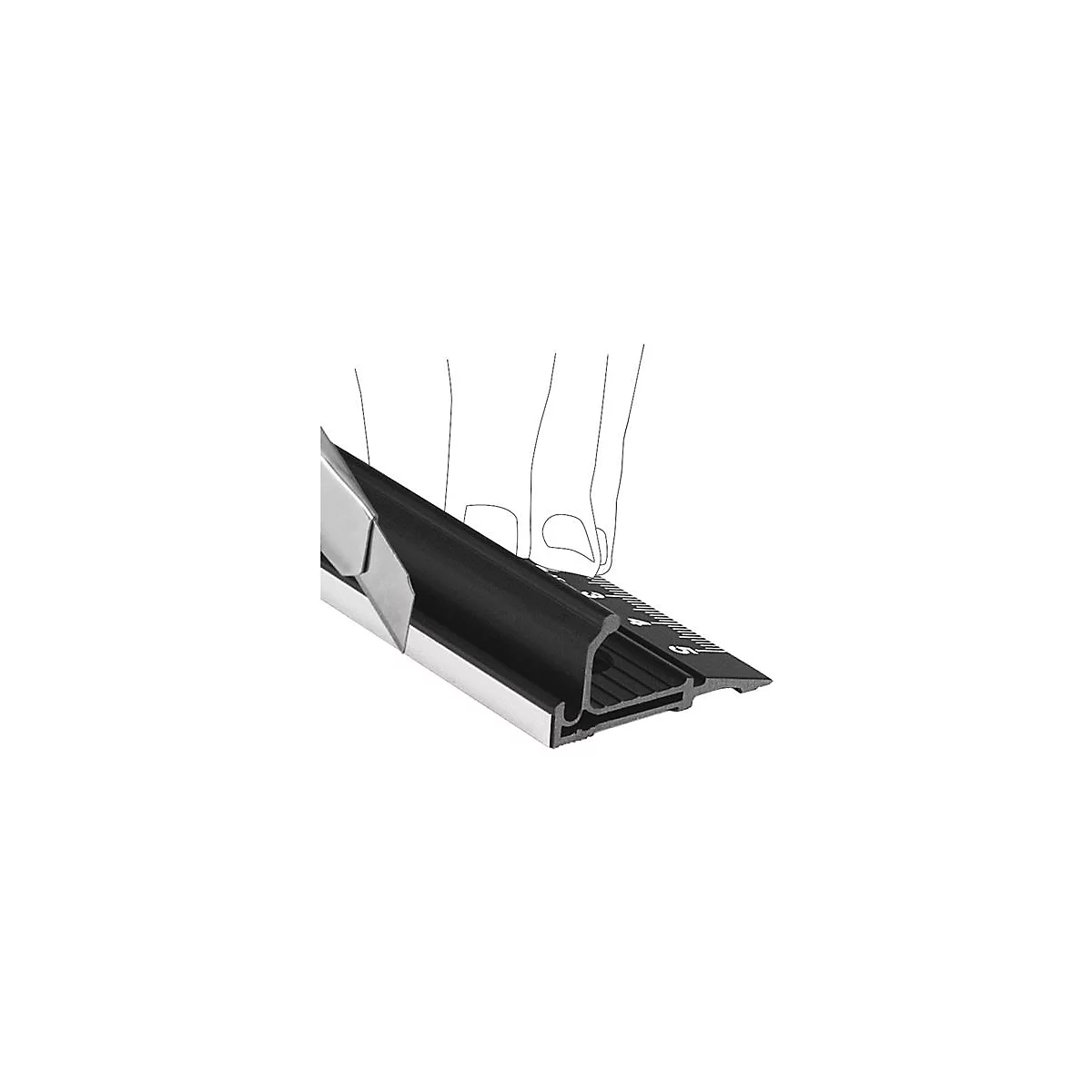 Lineal L.300mm Alu.TAJIMA