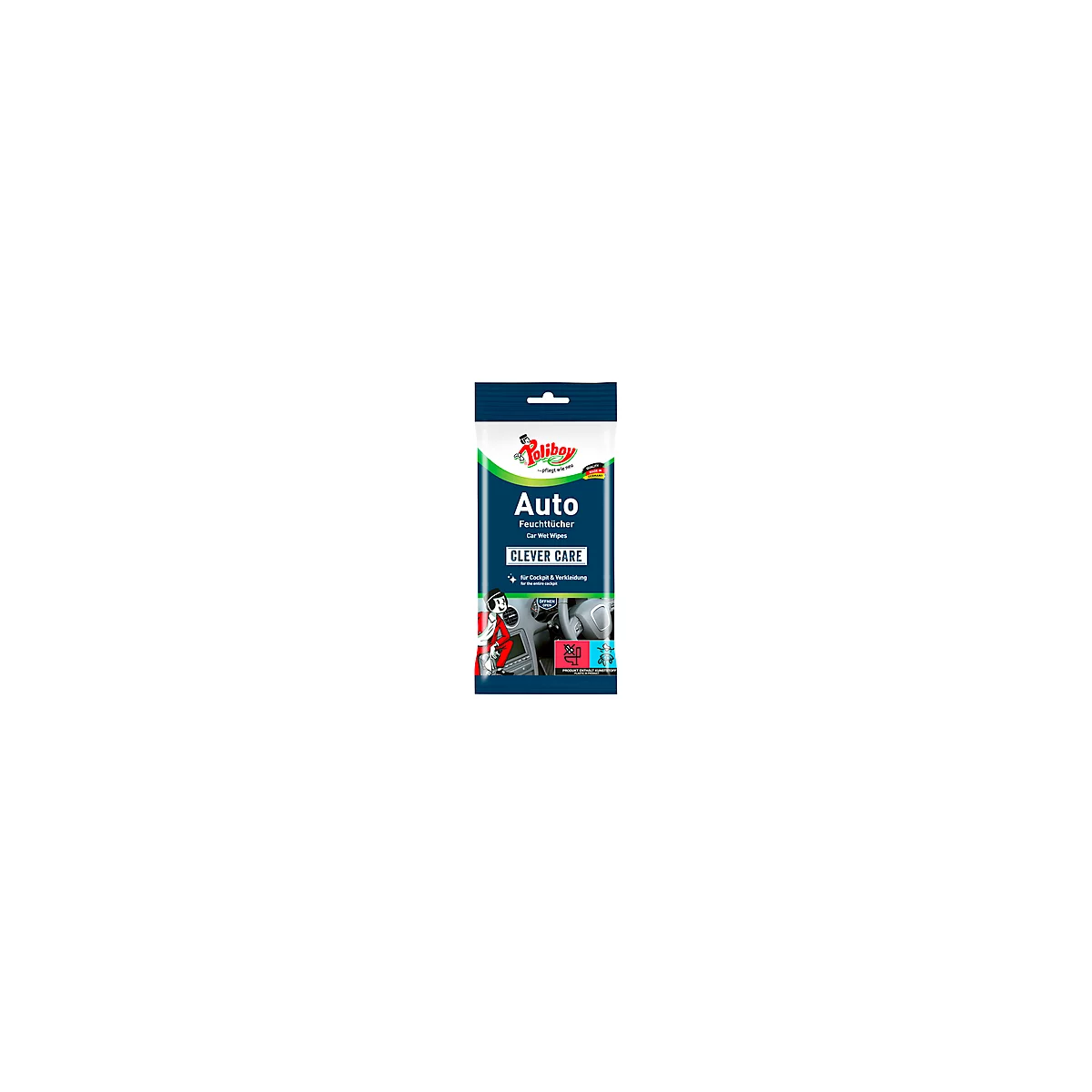 Lingettes nettoyantes jetables pour voitures POLIBOY