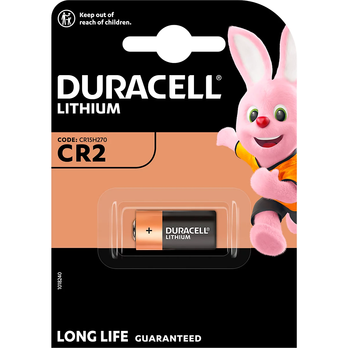 Lithium Batterie Duracell CR2, 3V, 1 Stück
