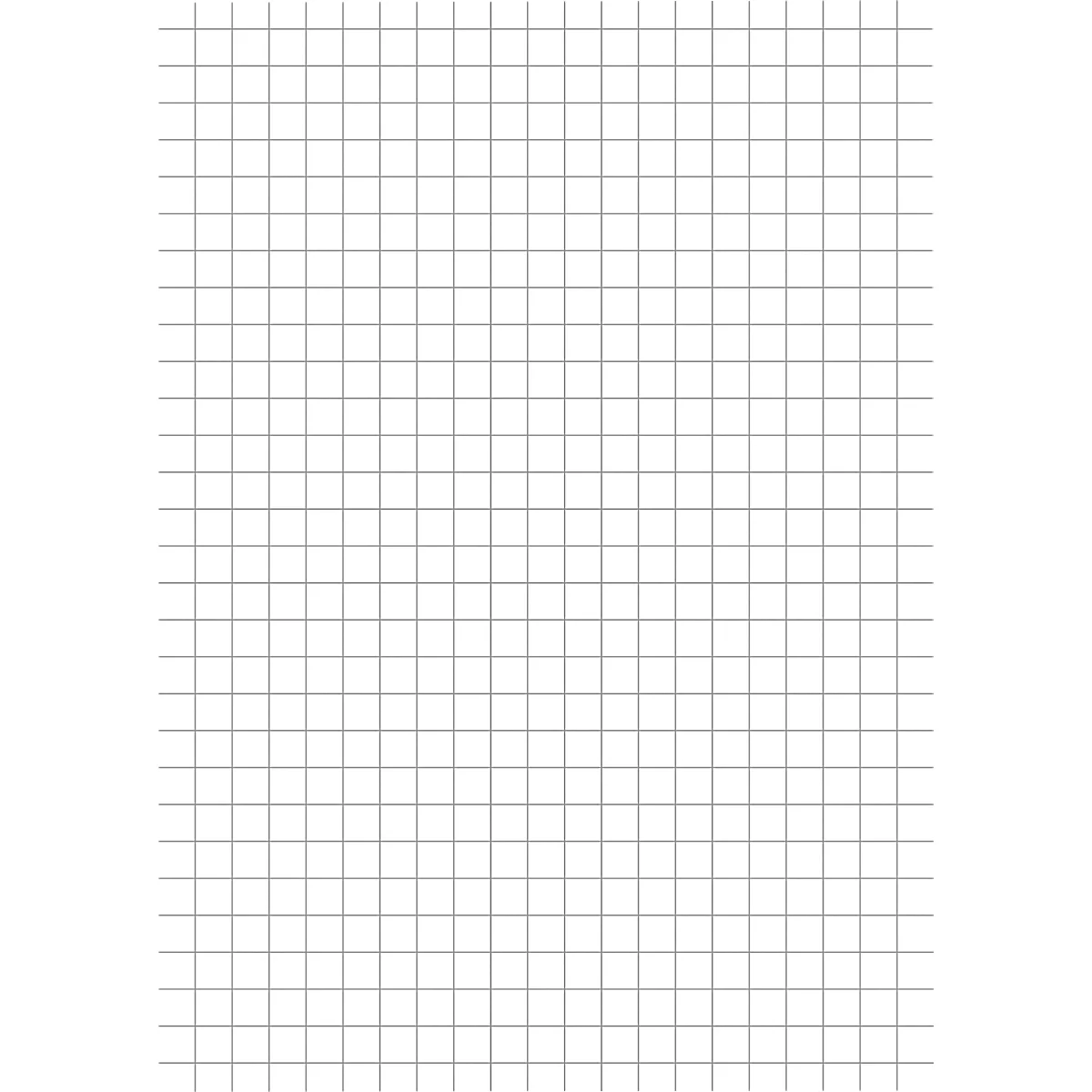Une feuille de papier blanche avec un fin motif quadrillé gris.