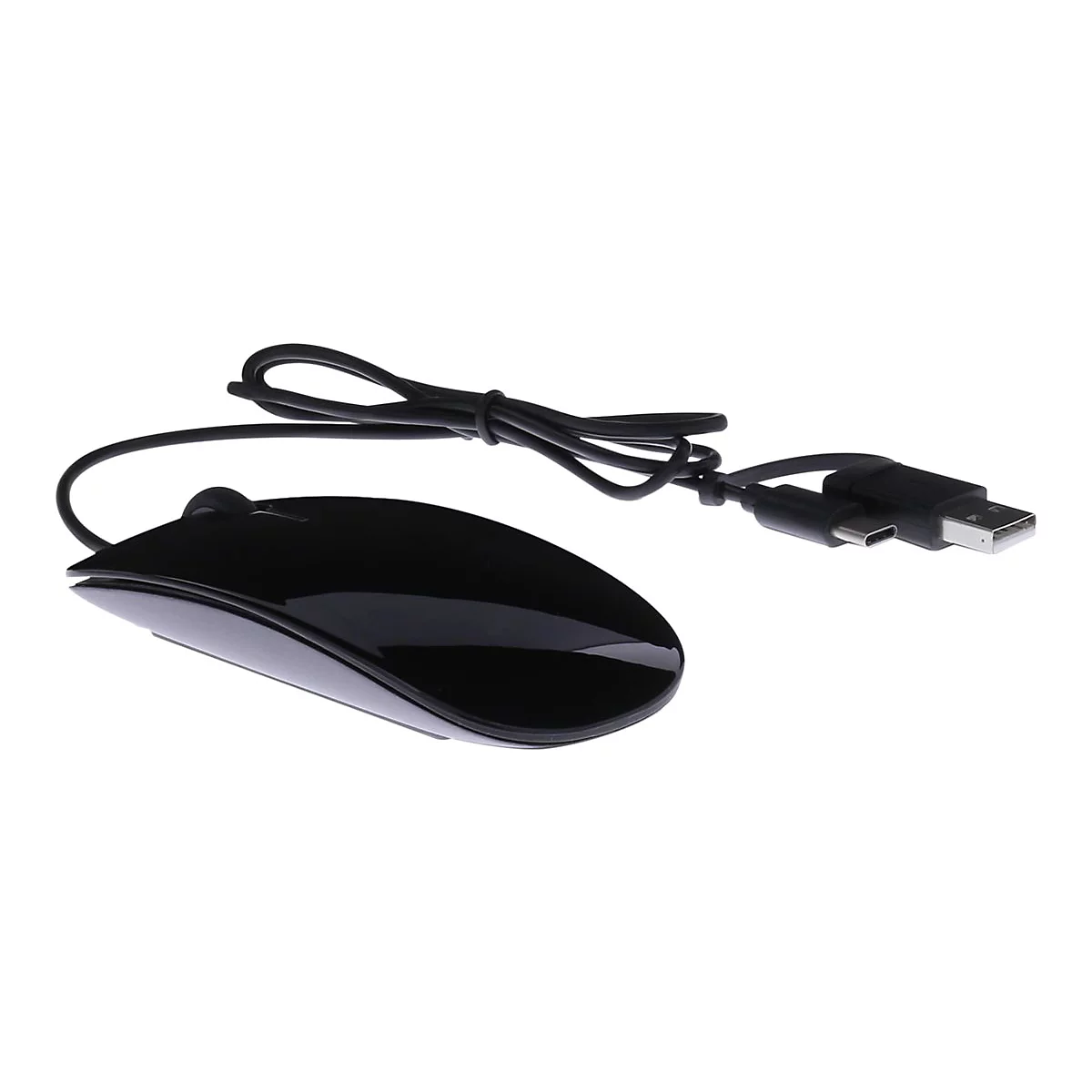 LMP Easy Mouse - Maus - optisch - 2 Tasten - kabelgebunden - USB, USB-C
