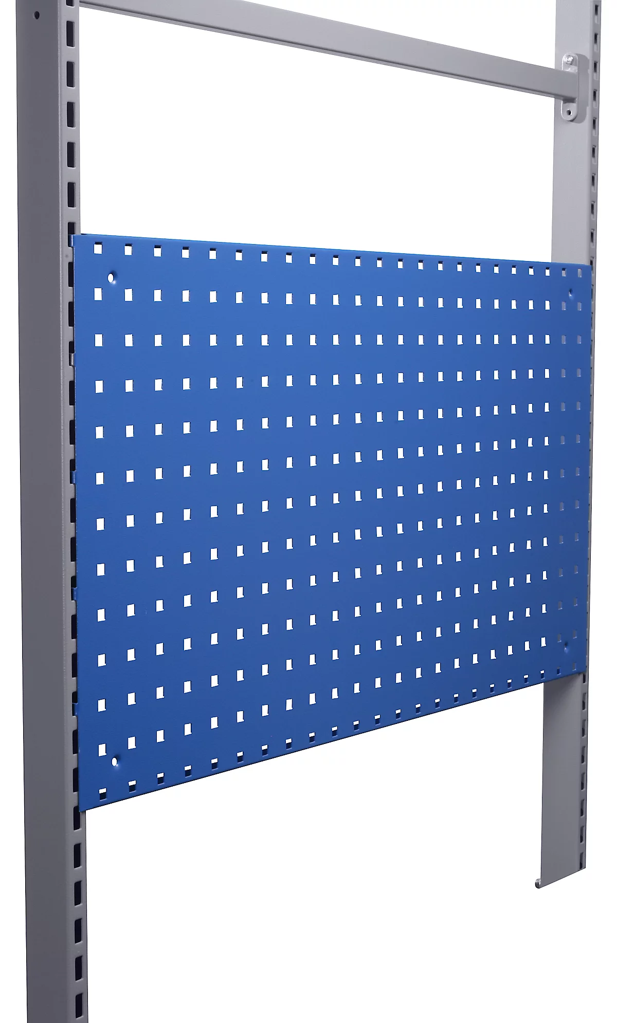 Lochplatte, zum Einhängen, 896 x 480 mm, dunkelblau RAL 5009