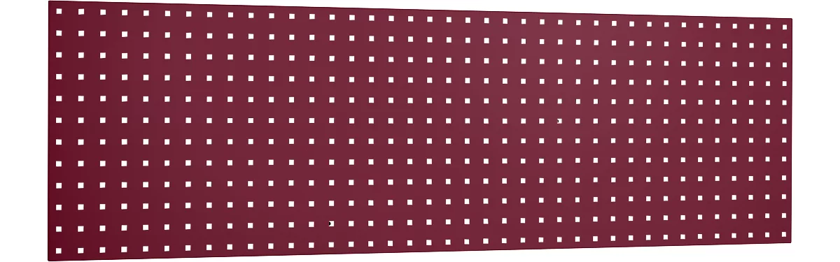 Lochplatte, zur Montage, 1486 x 457 mm, purpurrot RAL 3004