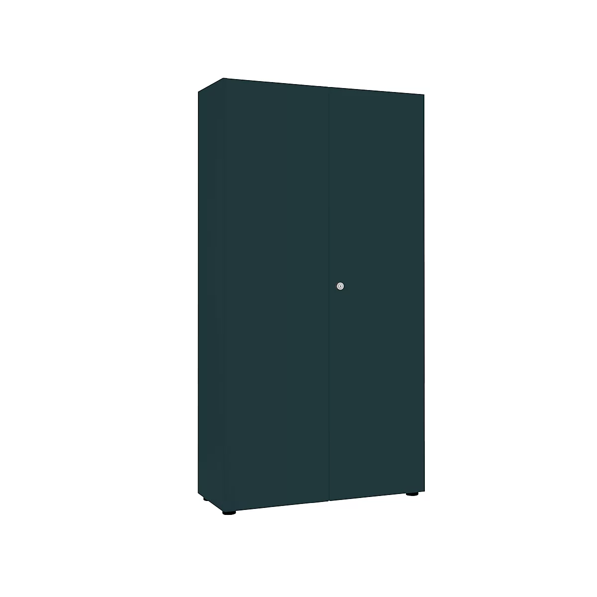 Locker 2-deurs, zonder akoestisch front, B 1000 x D 450 x H 2300 mm, grafiet