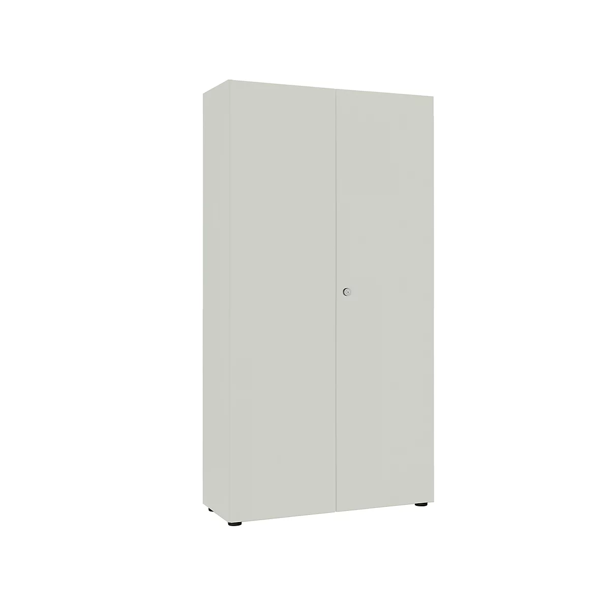 Locker 2-deurs, zonder akoestisch front, B 1000 x D 450 x H 2300 mm, lichtgrijs