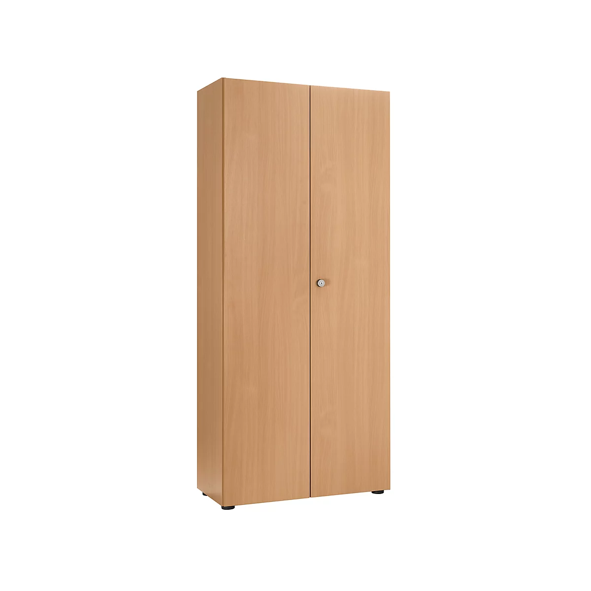 Locker 2-deurs, zonder akoestisch front, B 800 x D 450 x H 2300 mm, beukendecor