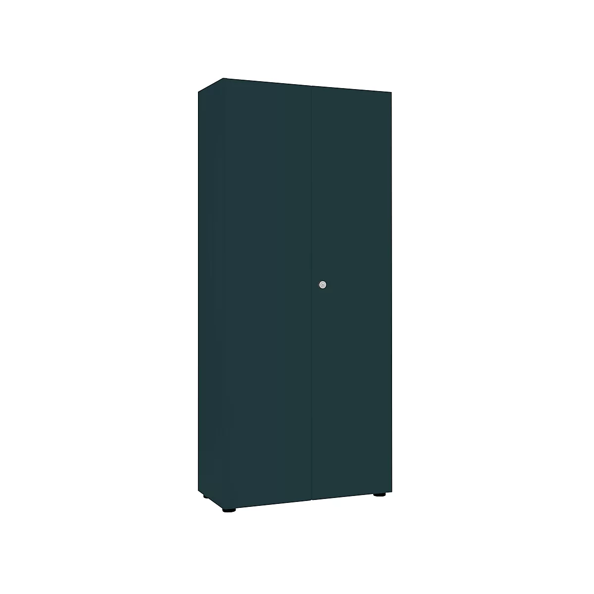 Locker 2-deurs, zonder akoestisch front, B 800 x D 450 x H 2300 mm, grafiet