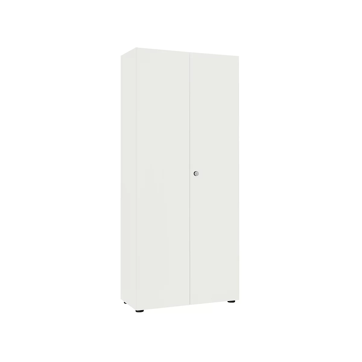Locker 2-deurs, zonder akoestisch front, B 800 x D 450 x H 2300 mm, wit