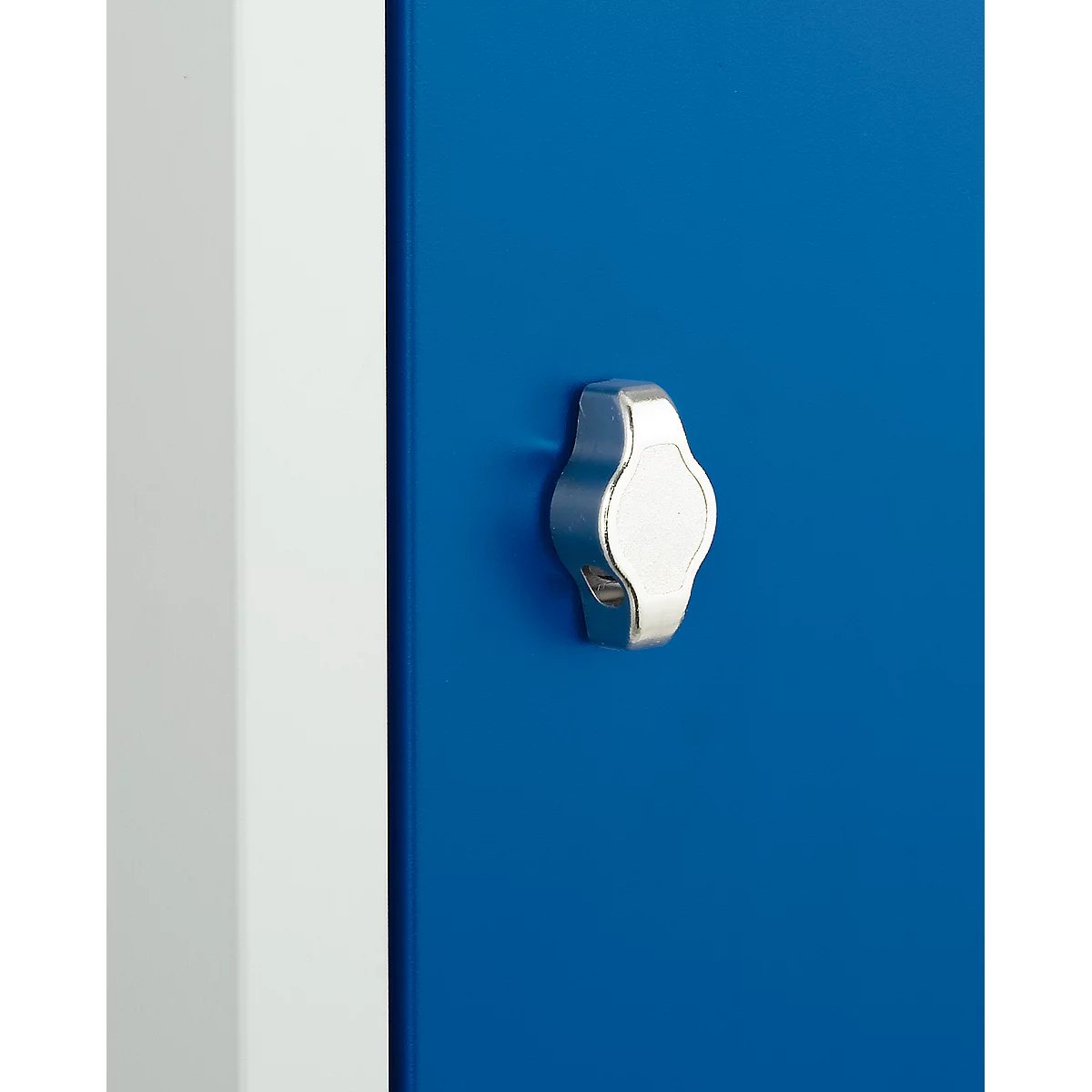 Locker - stalen - B 315 x D 500 x H 875 mm - veiligheidsslot met draaiende grendel - gemonteerd - lichtgrijs