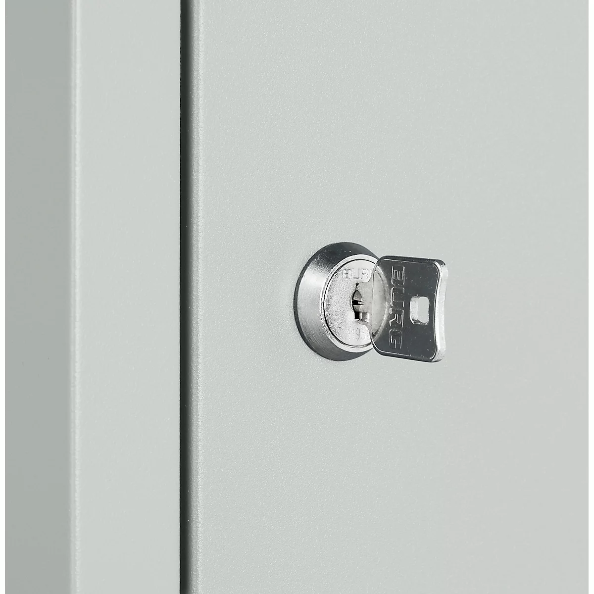 Lockerzuil, met cilinderslot, lichtgrijs/lichtgrijs