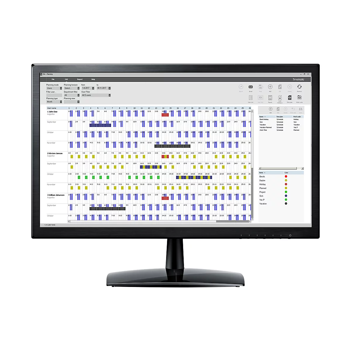 Logiciel PC TimeMoto Plus, extension du système de pointage TimeMoto