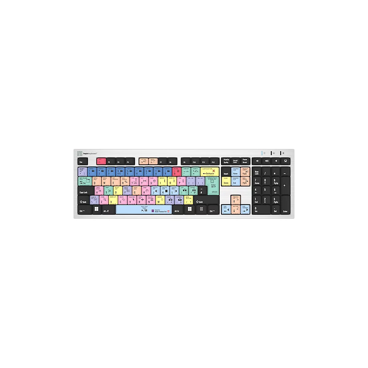 LogicKeyboard Adobe Premiere Pro CC Slim Line - Tastatur - USB - QWERTY - GB
