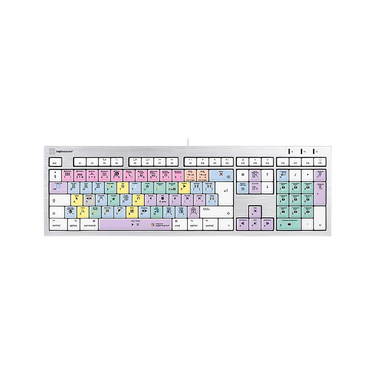 LogicKeyboard Apple Final Cut Pro X ALBA slimline - Tastatur - Mac - USB - QWERTY - GB
