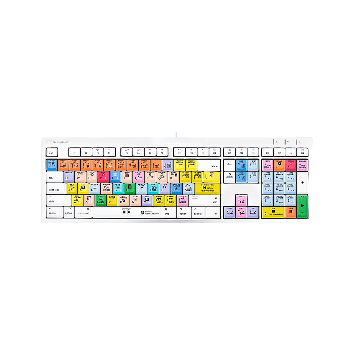 LogicKeyboard Apple Logic Pro X Mac ALBA - Tastatur - USB - AZERTY - Französisch