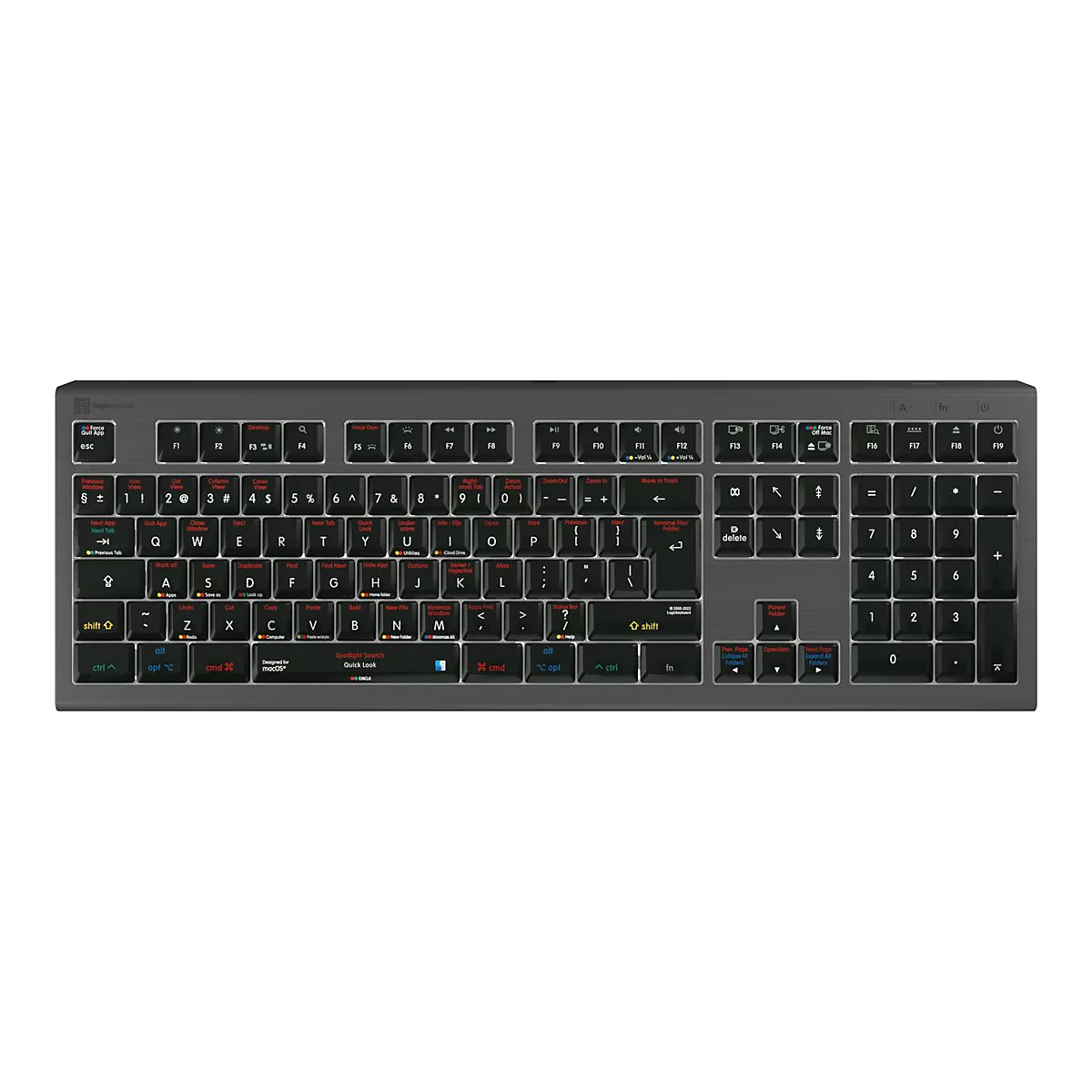 LogicKeyboard ASTRA 2 - Tastatur - Mac - hinterleuchtet - USB - QWERTY
