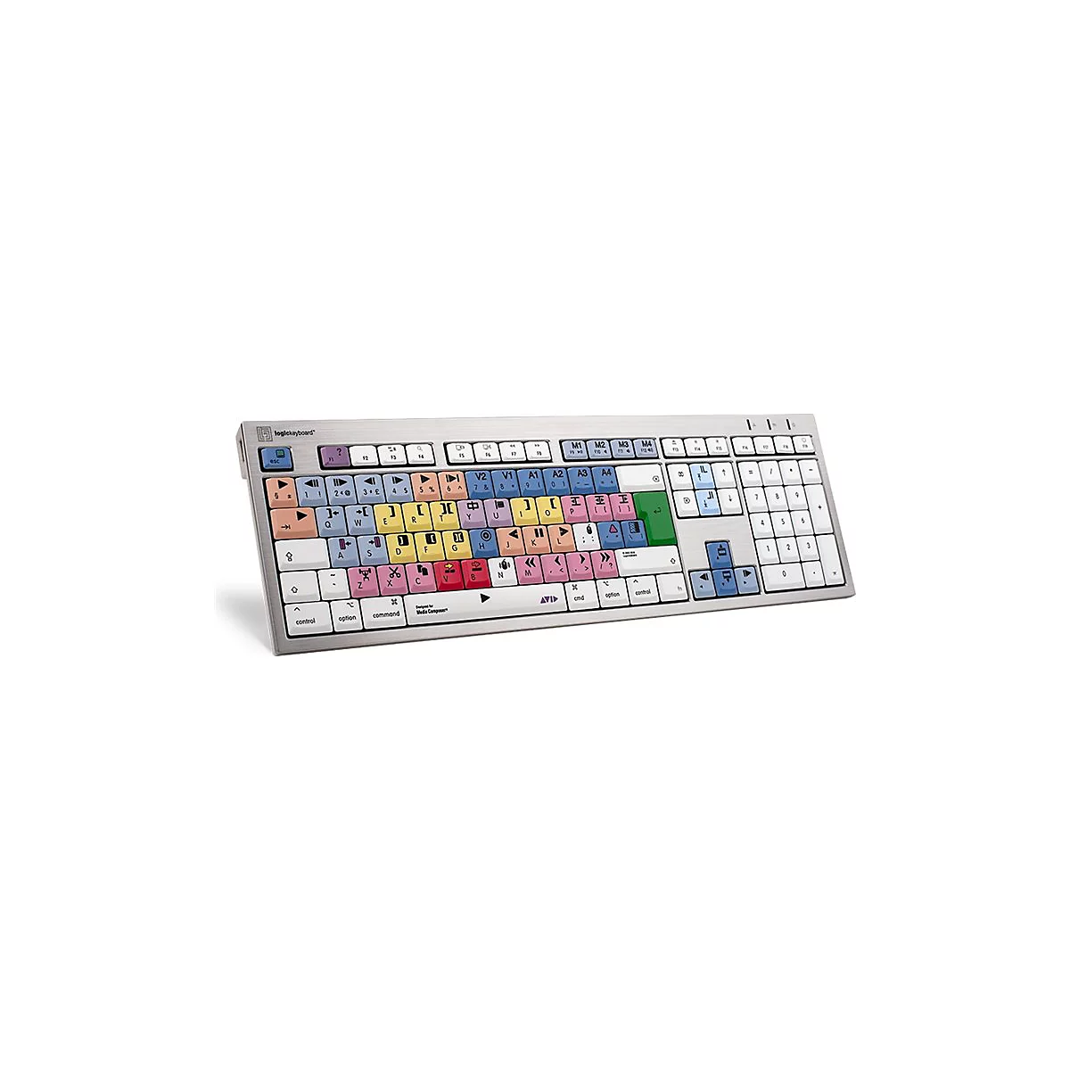 LogicKeyboard Avid Media Composer ALBA Slimline - Tastatur - klassisches Layout, Mac - USB - QWERTY - GB