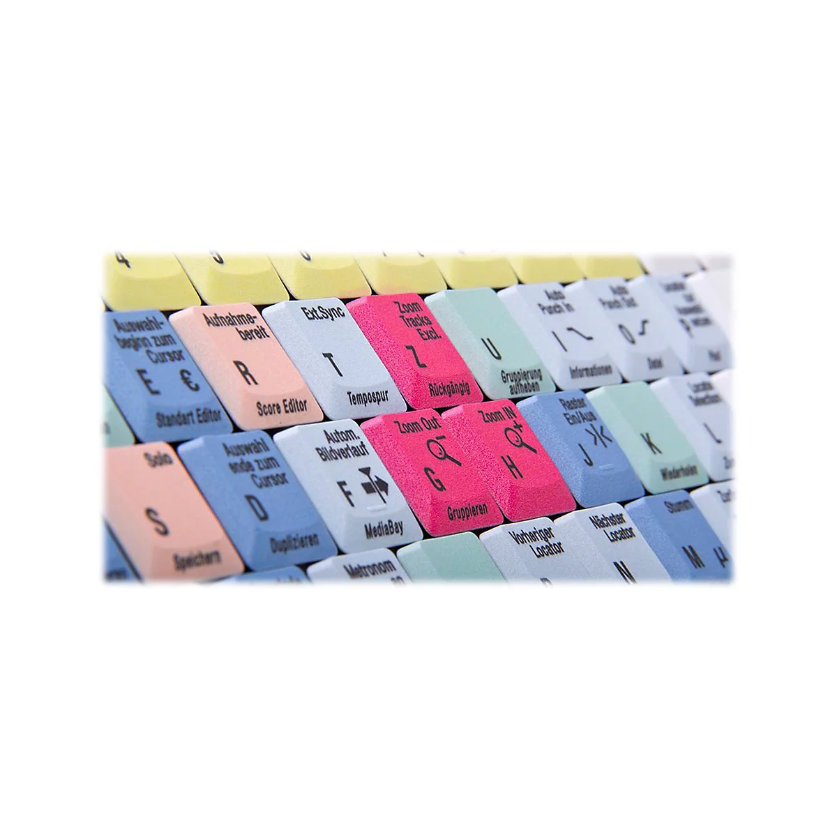LogicKeyboard Cubase / Nuendo Slim Line - Tastatur - USB - QWERTZ - Deutsch - Tastenschalter: Scissor-Key