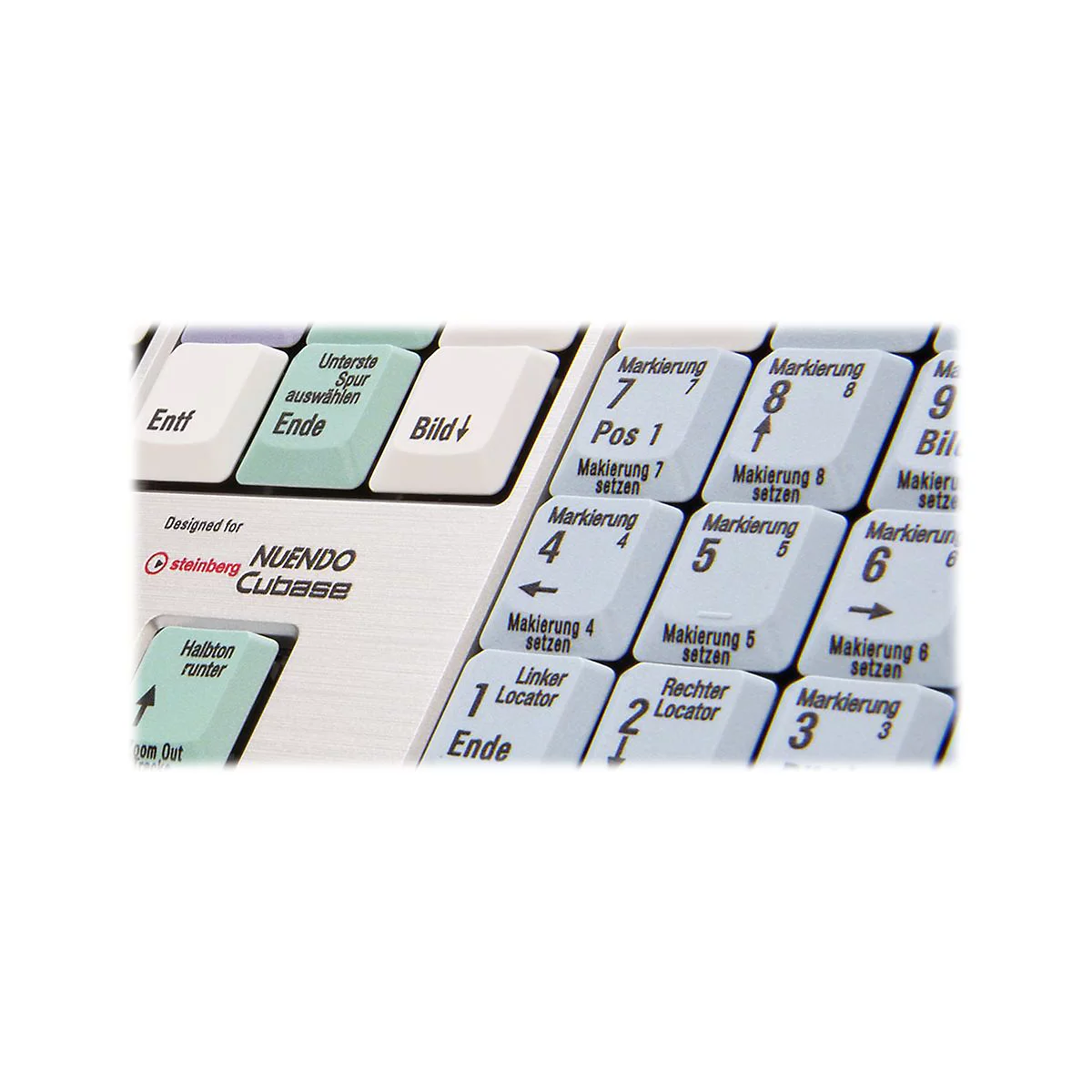 LogicKeyboard Cubase / Nuendo Slim Line - Tastatur - USB - QWERTZ - Deutsch - Tastenschalter: Scissor-Key