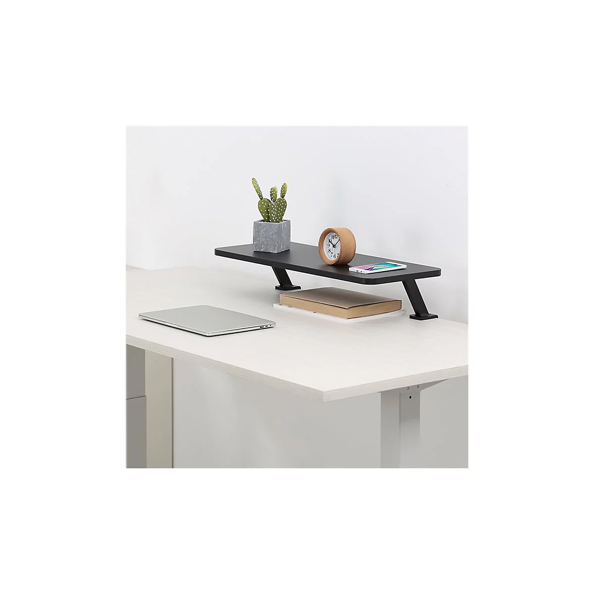 LogiLink - Aufstellung - Riser - für Monitor - 650 mm lang - Stahl, Graukarton, Kunststoff