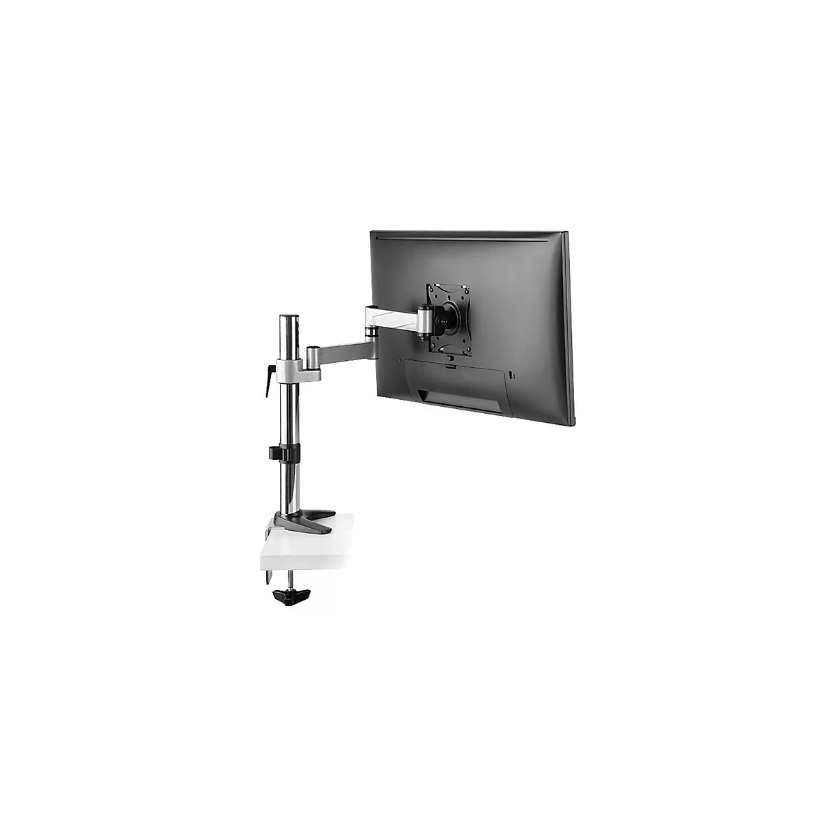 LogiLink - Befestigungskit - einstellbarer Arm - für Monitor - metallisch grau