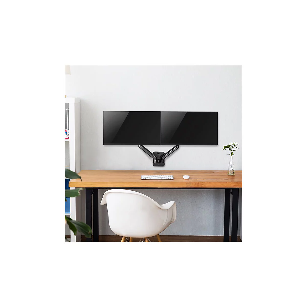 LogiLink - Befestigungskit - Gasfeder - für 2 LCD-/Plasma-Konsolen - Kunststoff, Stahl, Aluminium - Schwarz