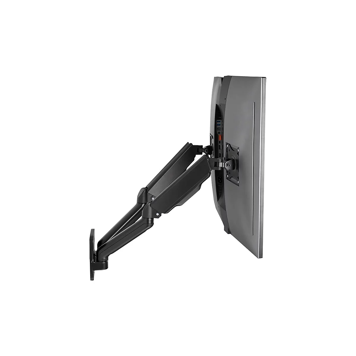LogiLink - Befestigungskit - Gasfeder - für 2 LCD-/Plasma-Konsolen - Kunststoff, Stahl, Aluminium - Schwarz