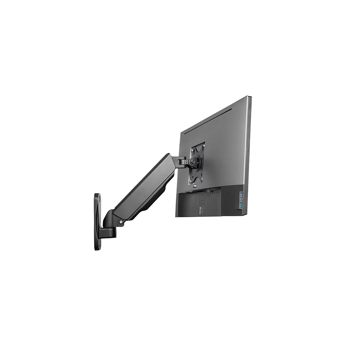 LogiLink - Befestigungskit - Gasfeder - für Flachbildschirm - Kunststoff, Stahl, Aluminium - Schwarz
