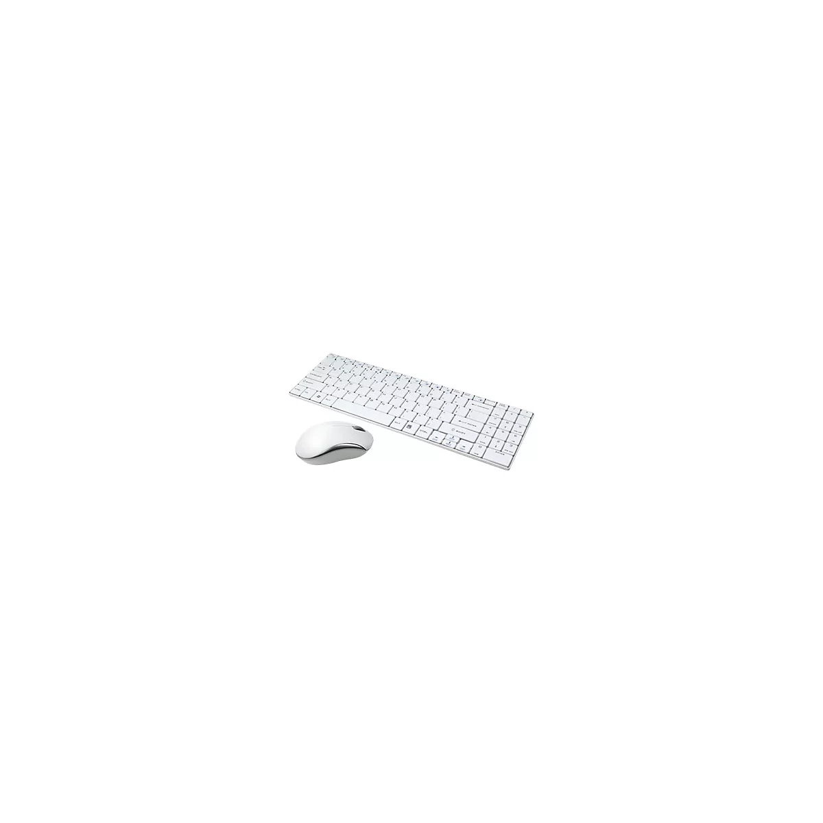 LogiLink Combo Set with Autolink - Tastatur-und-Maus-Set - kabellos - 2.4 GHz - Deutsch - weiß