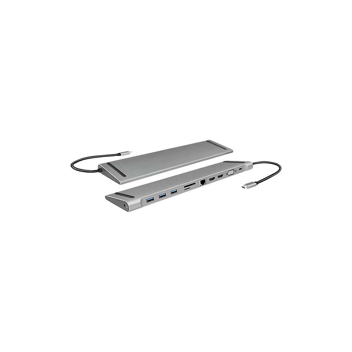 LogiLink - Dockingstation - USB-C 3.2 Gen 1 - 2 x HDMI, VGA - 1GbE