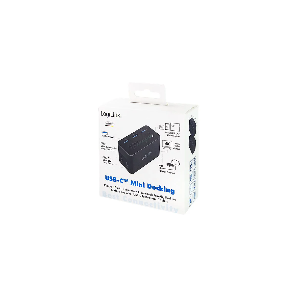 LogiLink - Dockingstation - USB-C 3.2 Gen 1 - HDMI - 1GbE