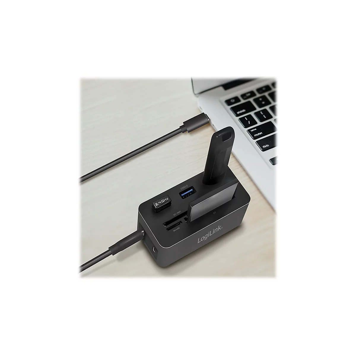 LogiLink - Dockingstation - USB-C 3.2 Gen 1 - HDMI - 1GbE