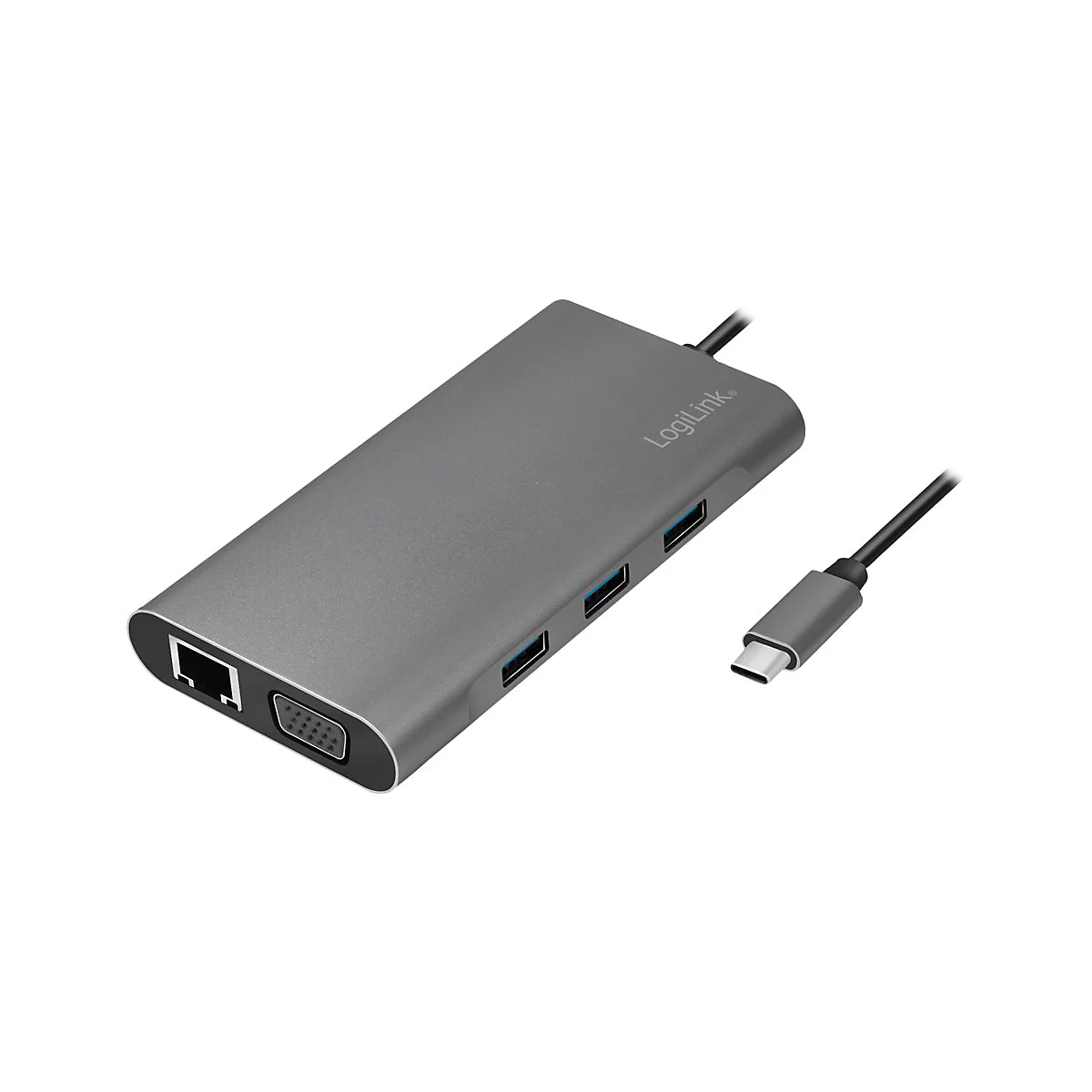 LogiLink - Dockingstation - USB-C 3.2 Gen 1 - VGA, HDMI - 1GbE