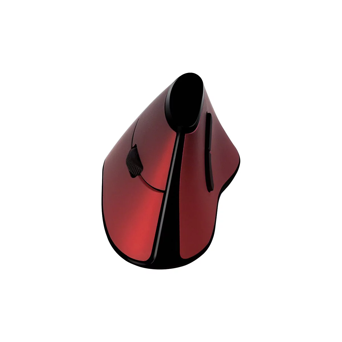 LogiLink Ergonomic Vertical - vertikale Maus - 2.4 GHz - Rot