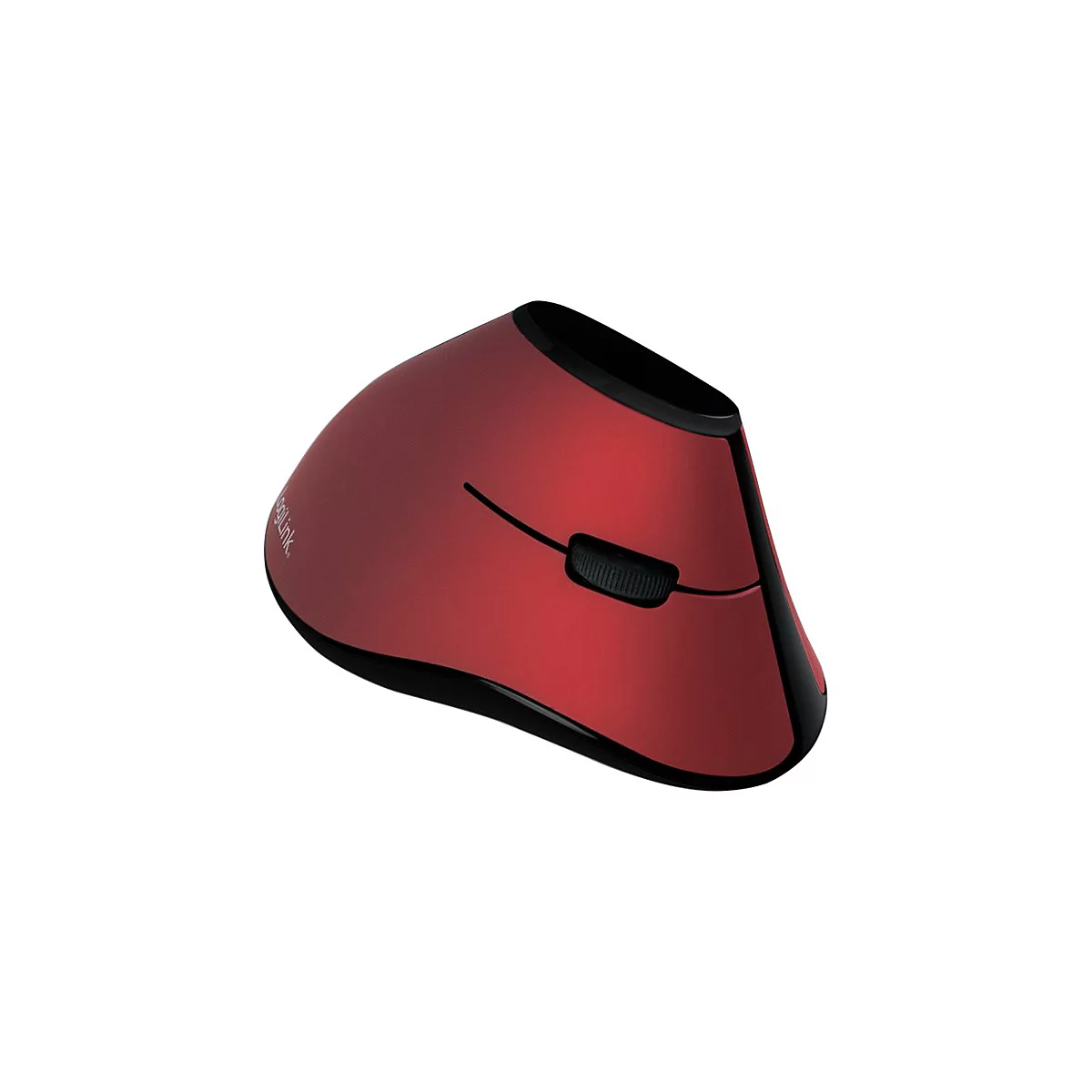 LogiLink Ergonomic Vertical - vertikale Maus - 2.4 GHz - Rot