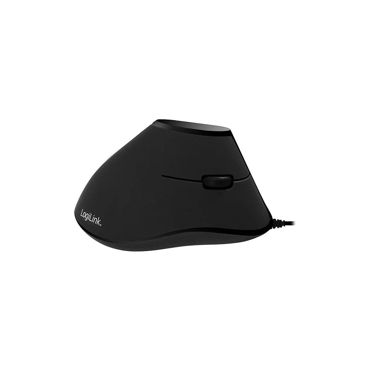 LogiLink Ergonomic Vertical - vertikale Maus - USB - Schwarz