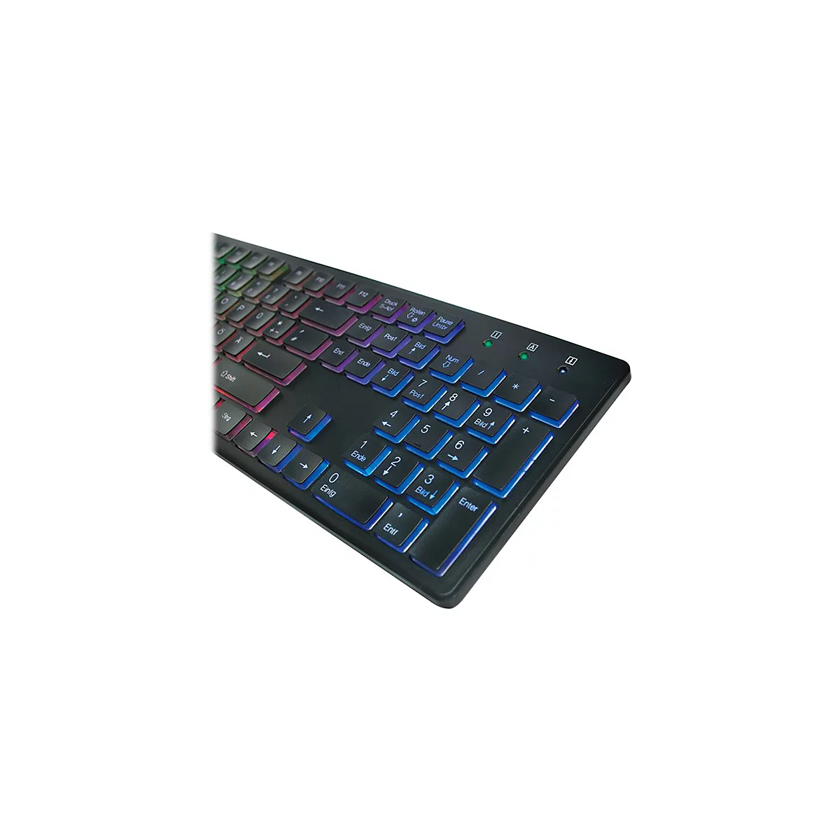 LogiLink Illuminated - Tastatur - hinterleuchtet - USB - Deutsch