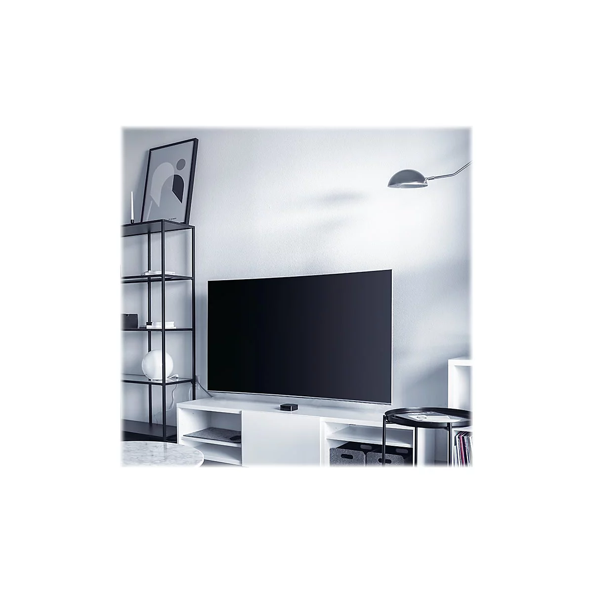 LogiLink - Klammer - full-motion - für LCD-TV / gekrümmter LCD-TV - Schwarz
