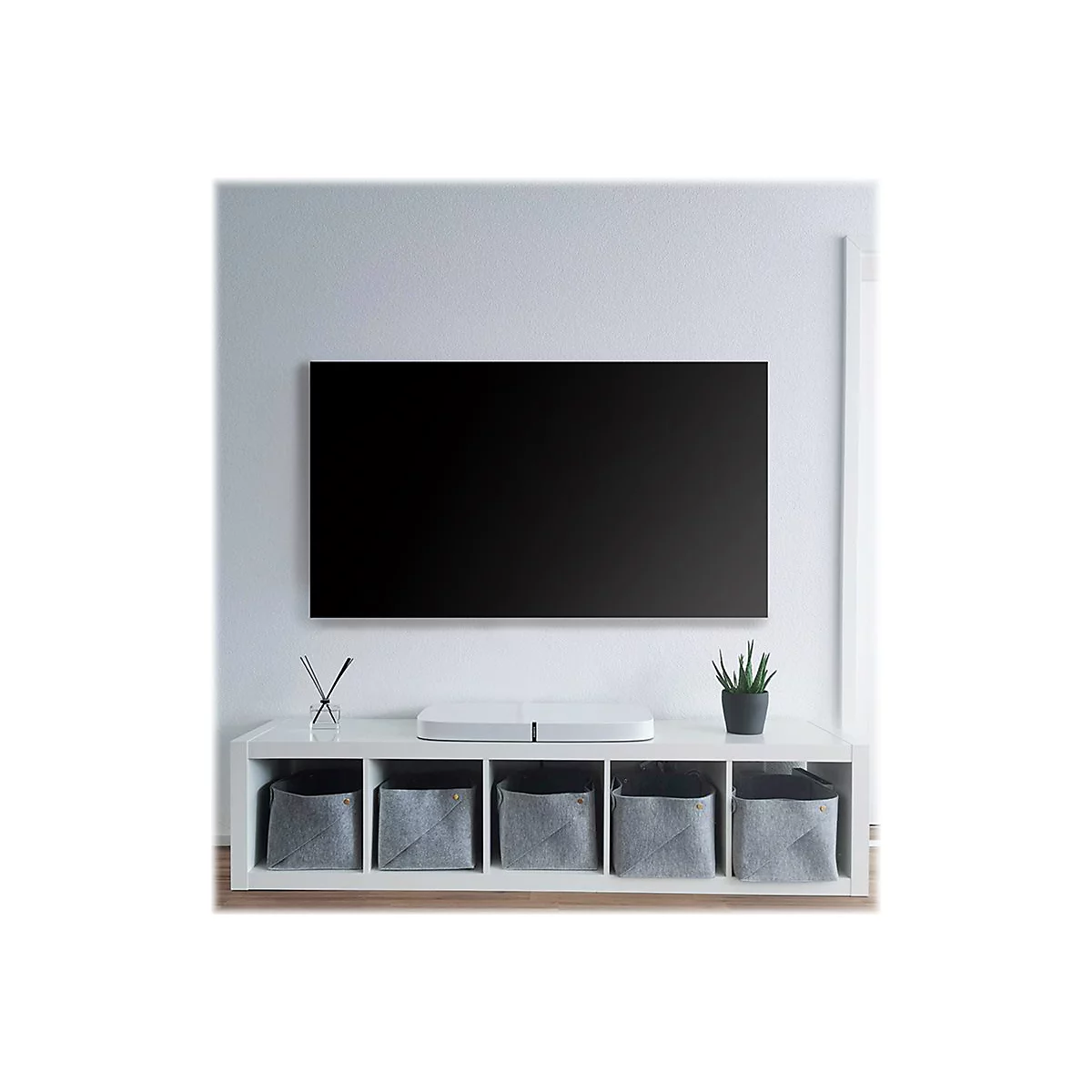 LogiLink - Klammer - full-motion - für LCD-TV / gekrümmter LCD-TV - Schwarz