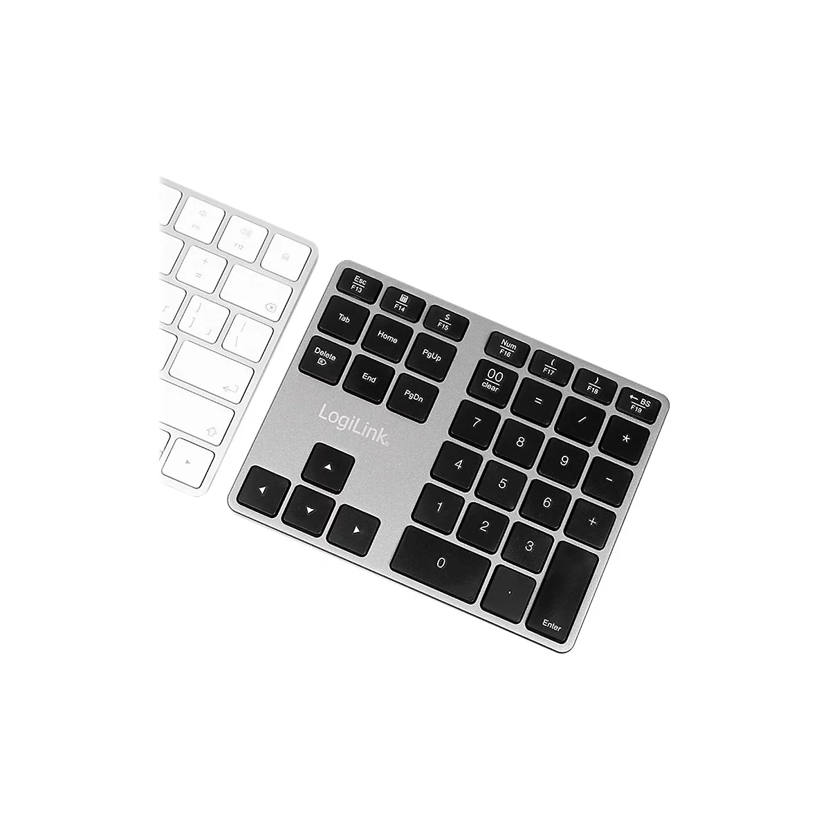 LogiLink - Tastenfeld - kabellos - Bluetooth 3.0 - Space-grau