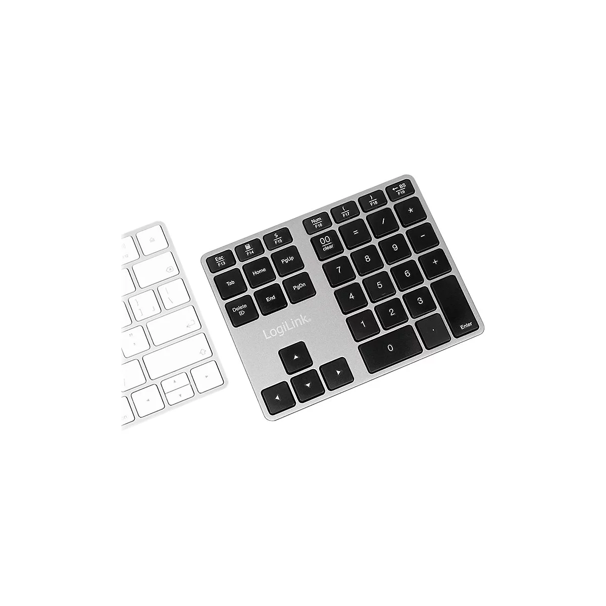 LogiLink - Tastenfeld - kabellos - Bluetooth 3.0 - Space-grau
