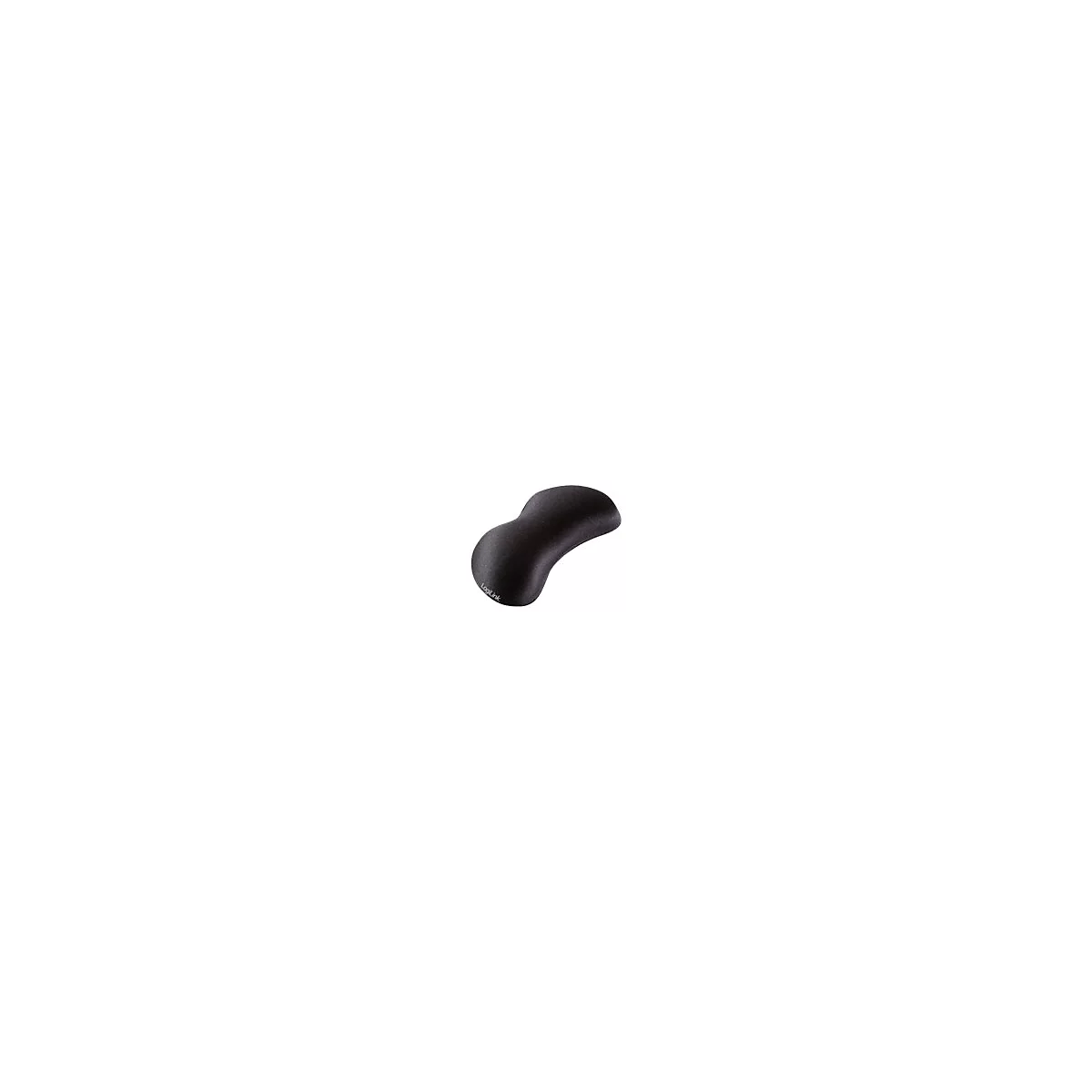 Schwarzes ergonomisches Handgelenkstützkissen mit dem Logo "LogiLink".