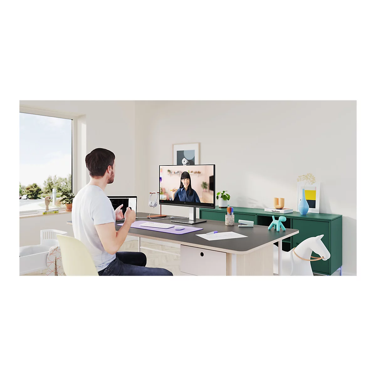 Logitech BRIO 300 - Webcam - Farbe - 2 MP - 1920 x 1080 - 1080p, 720p