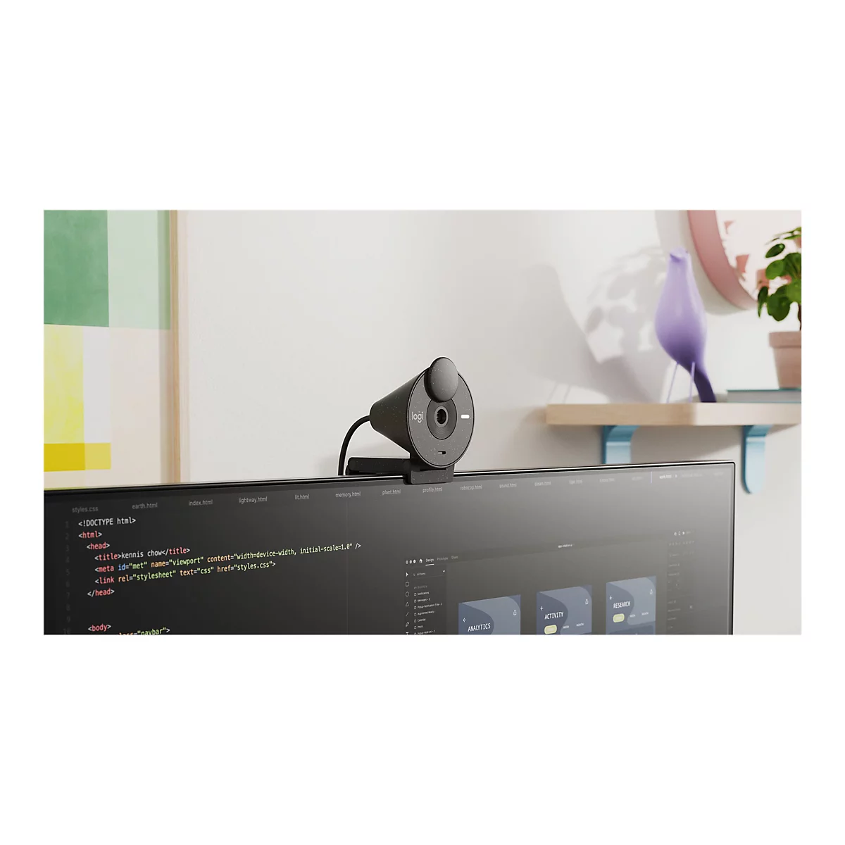Logitech BRIO 300 - Webcam - Farbe - 2 MP - 1920 x 1080 - 1080p, 720p