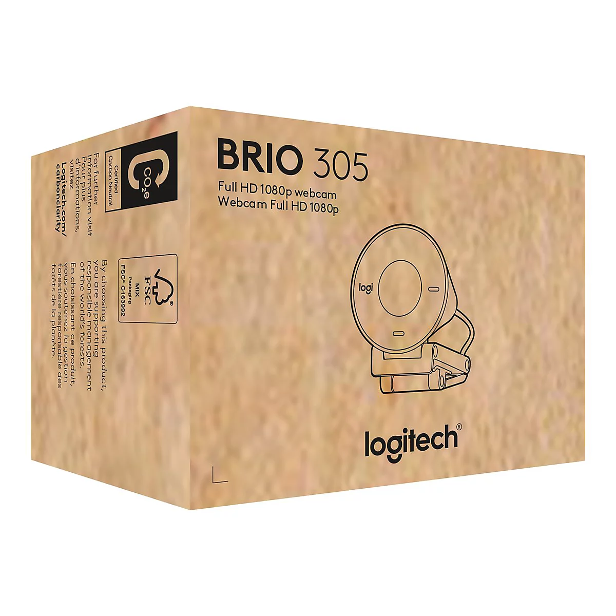 Logitech BRIO 305 - Webcam - Farbe - 2 MP - 1920 x 1080 - 1080p, 720p