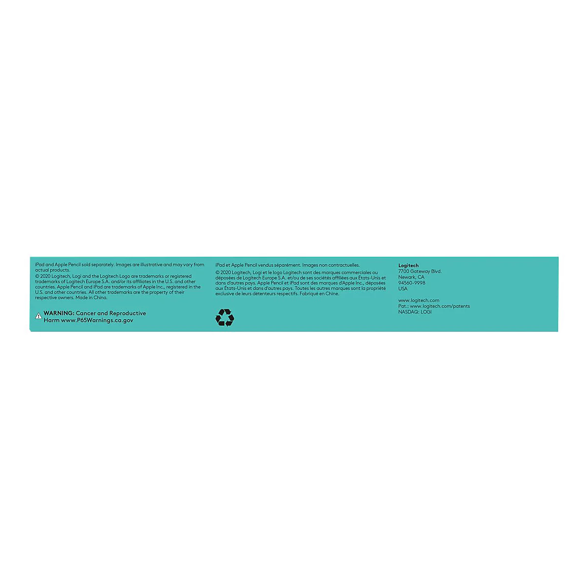 Aufschrift in TÃ¼rkis: Warnhinweis, Copyright-Informationen, Kontaktadresse.