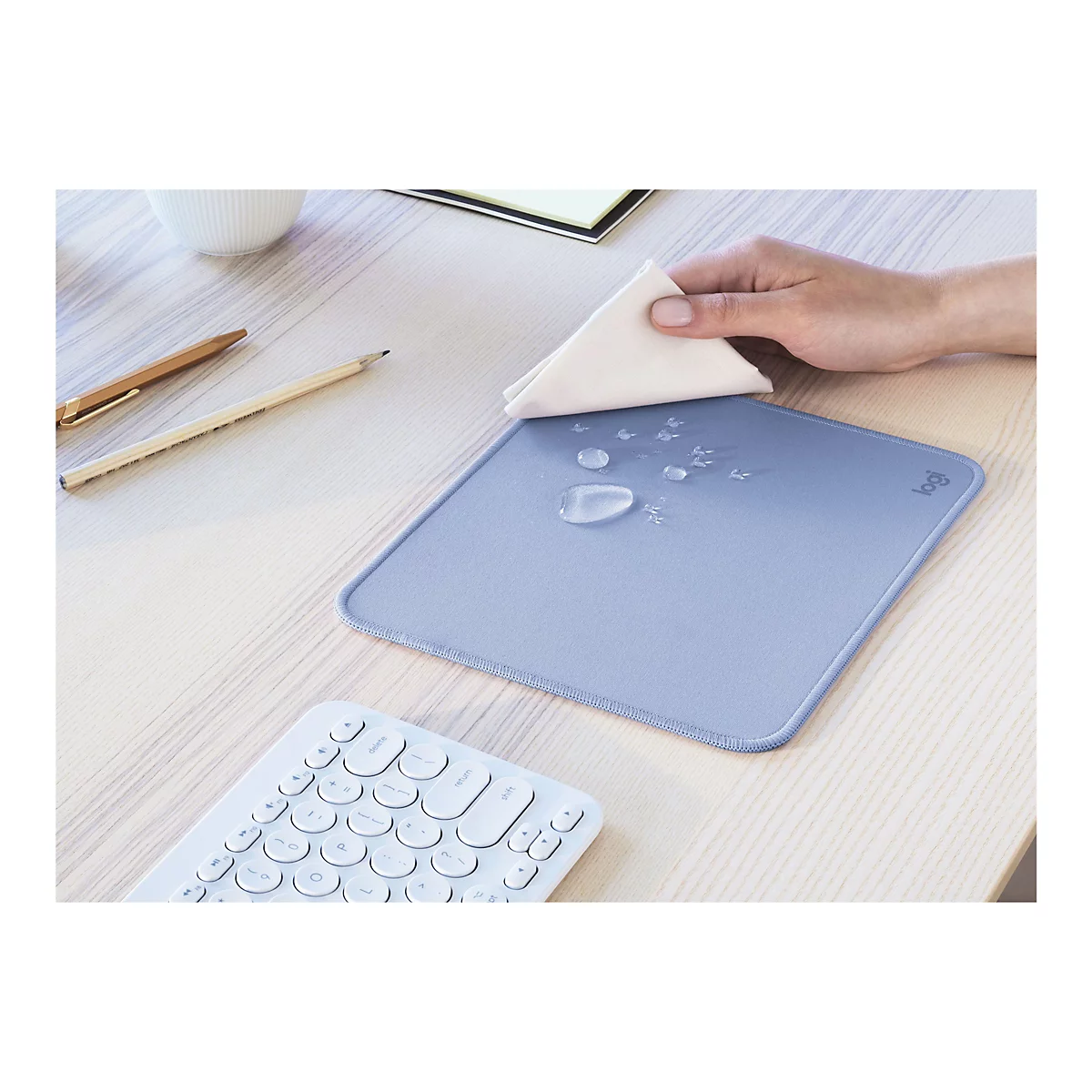 Logitech Desk Mat Studio Series - Mauspad - Blue Grey