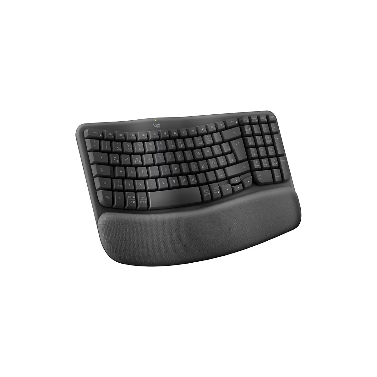 Logitech Ergo Series - Tastatur - kabellos - 2.4 GHz, Bluetooth LE - QWERTZ - Deutsch