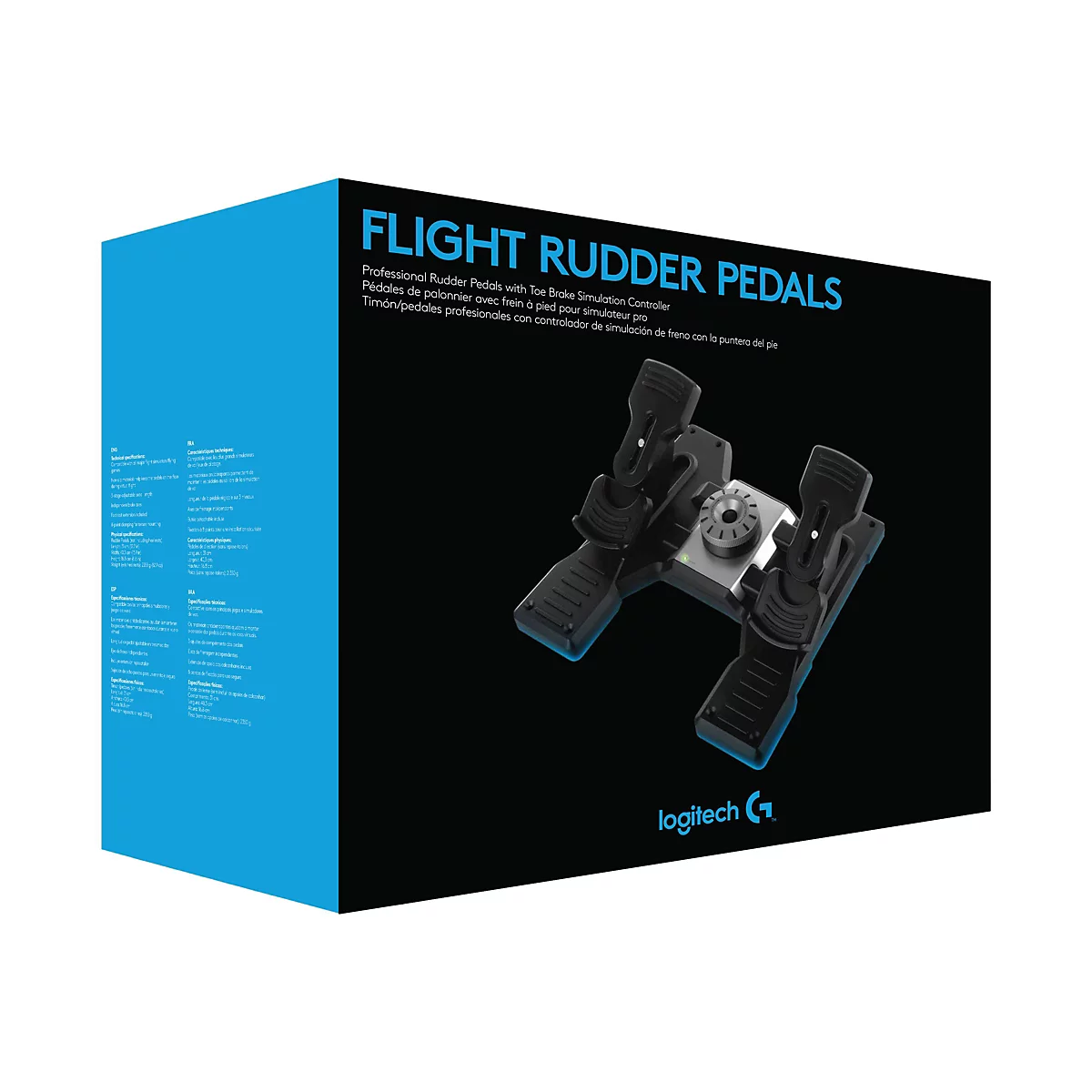 Logitech Flight Rudder Pedals - Pedale - kabelgebunden - für PC